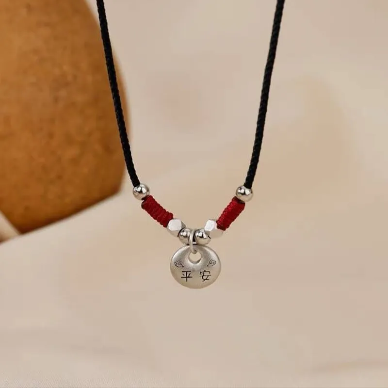 Ascending S999 Fine Silver Necklaces Unisex Box # Good Luck-3