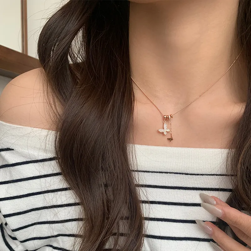 Ascending S925 Silver Necklaces Women's-10