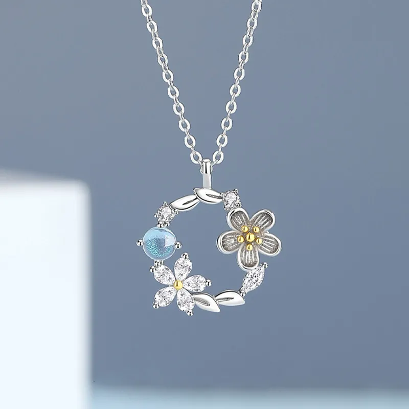 Ascending S925 Silver Necklaces Women's-2