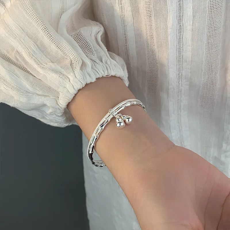 Ascending S999 Fine Silver Sterling Silver Bracelets Women's-5