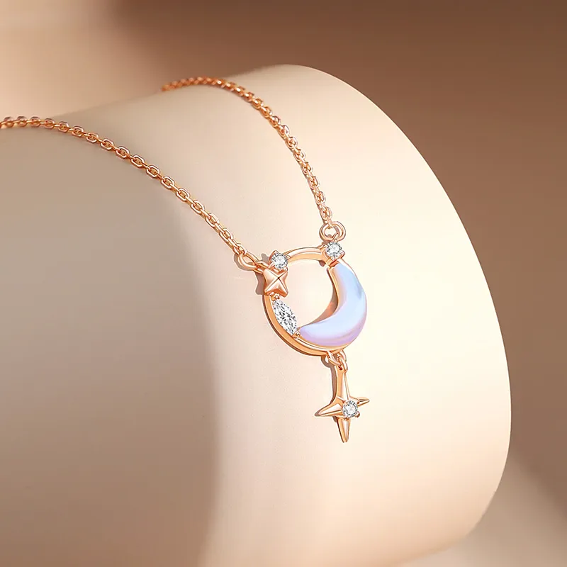 Ascending S925 Silver Necklaces Women's-1