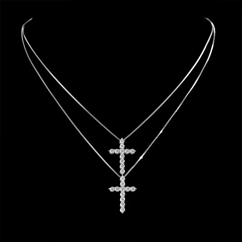 Ascending S925 Silver Necklaces Unisex-7