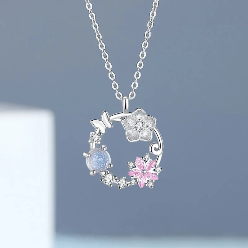 Ascending S925 Silver Necklaces Women's Box-1