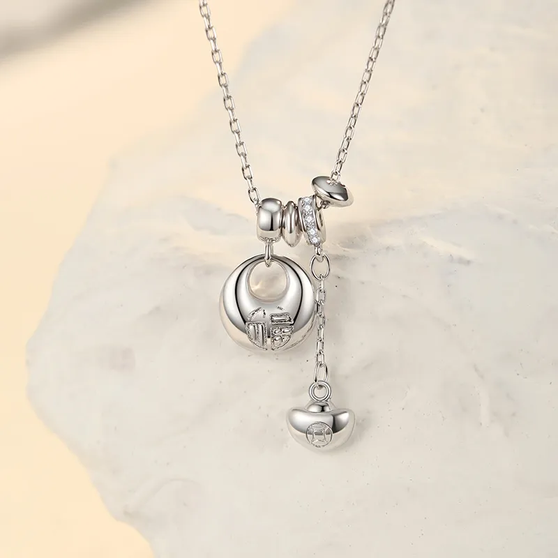 Ascending S925 Silver Necklaces Women's-3