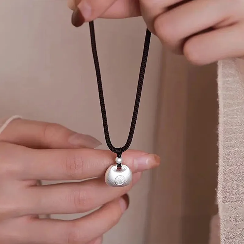 Ascending S999 Fine Silver Necklaces Women's Good Luck-3