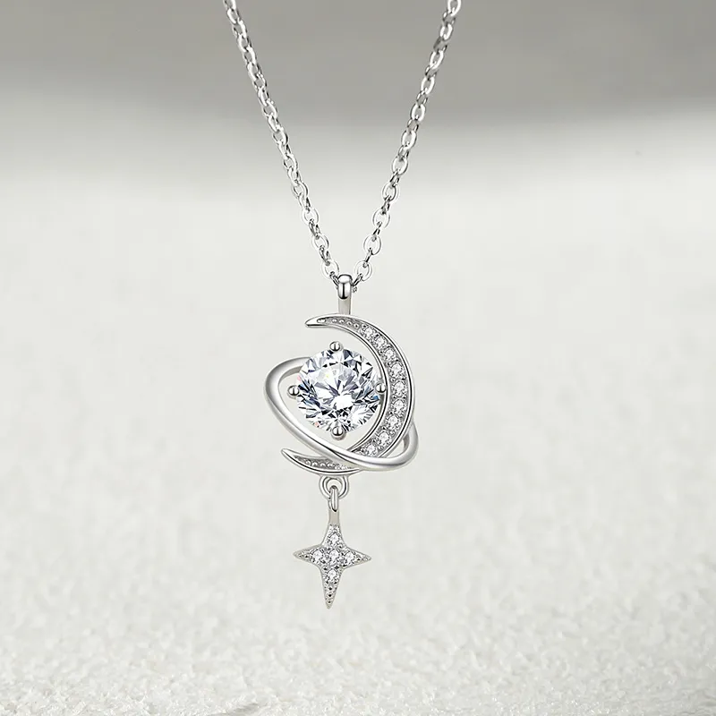 Ascending S925 Silver Necklaces Women's-3