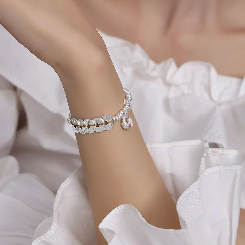 Ascending 925 Sterling Silver Bracelets Women's-5