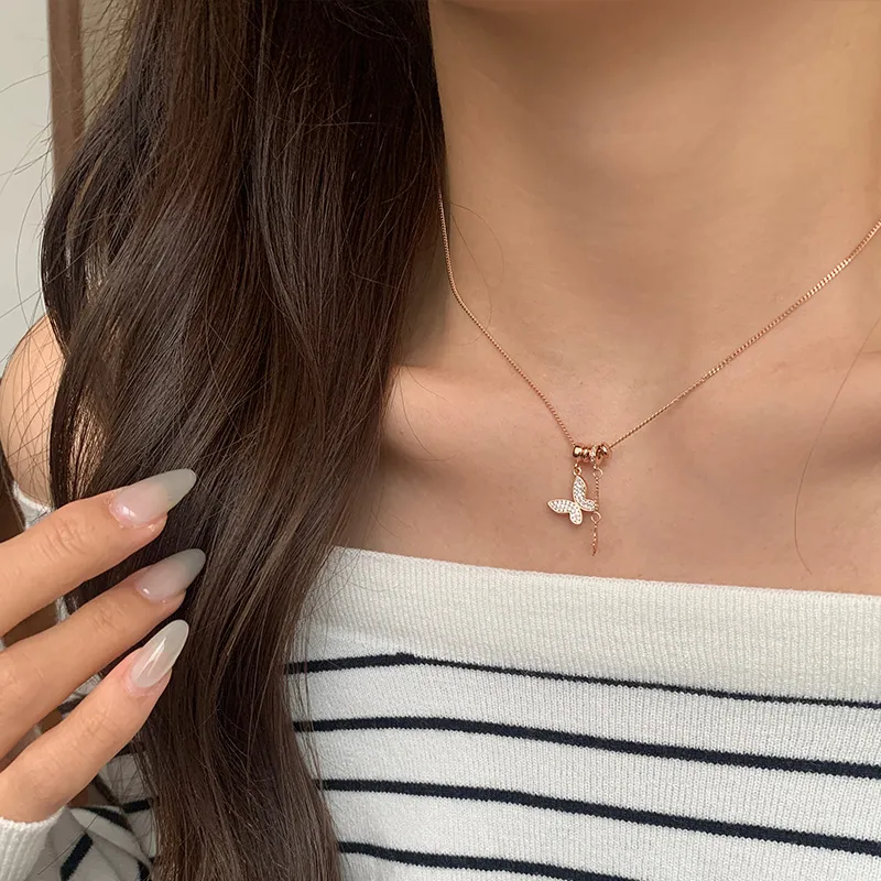 Ascending S925 Silver Necklaces Women's-8
