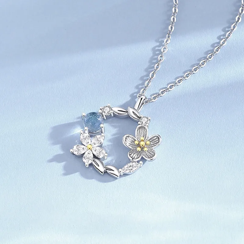 Ascending S925 Silver Necklaces Women's-3