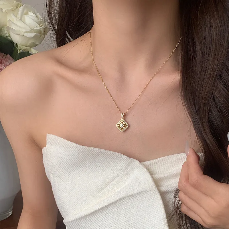 Ascending S925 Silver Necklaces Women's-6