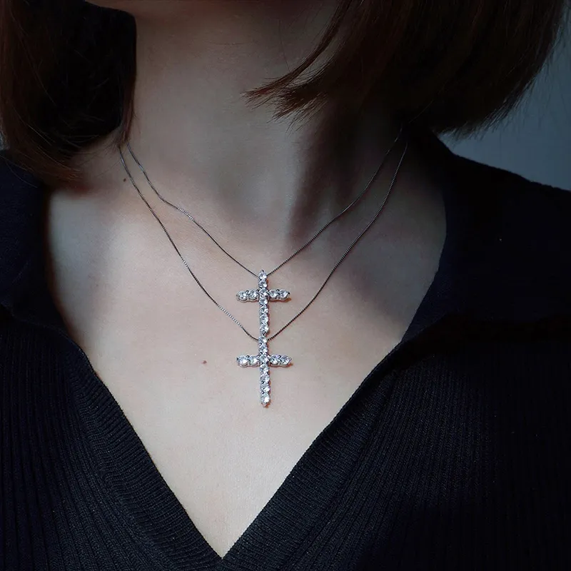 Ascending S925 Silver Necklaces Unisex-8