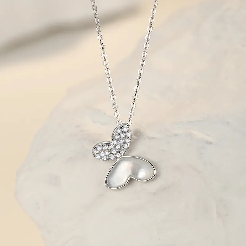 Ascending S925 Silver Necklaces Women's-2
