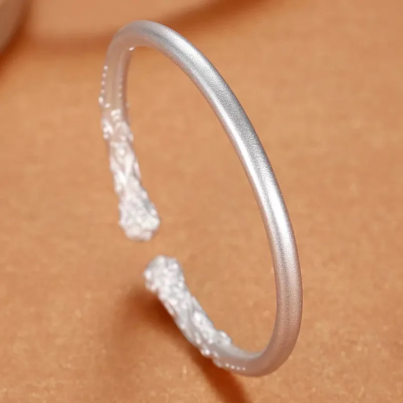 Ascending S999 Fine Silver Sterling Silver Bracelets Unisex-4