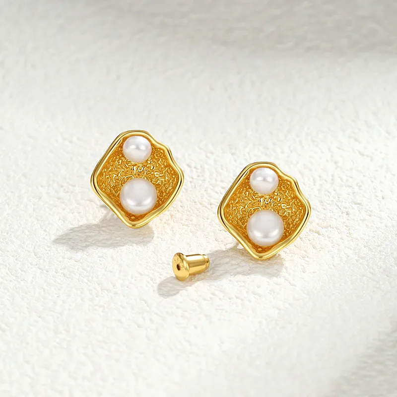 Ascending S925 Silver Stud Earrings Women's-10
