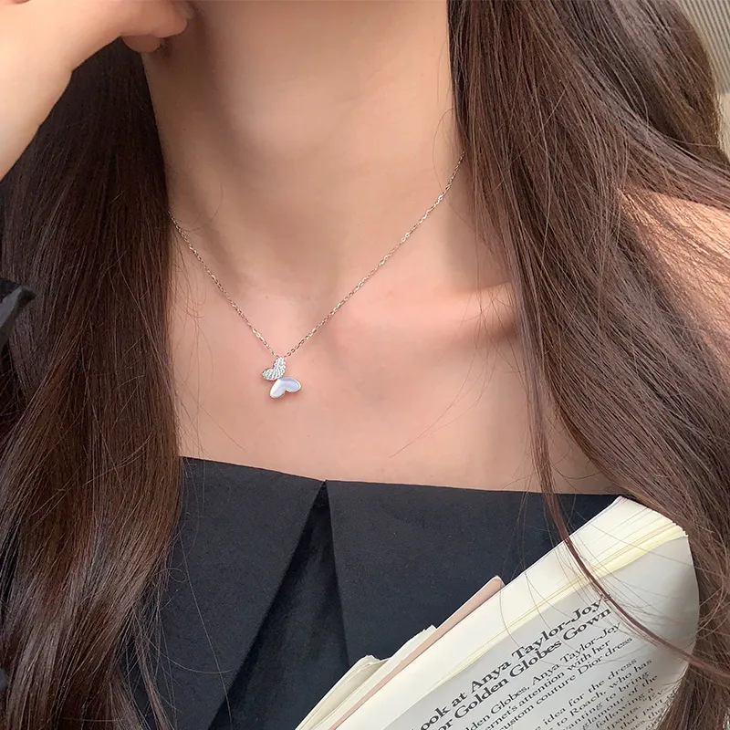 Ascending S925 Silver Necklaces Women's-5