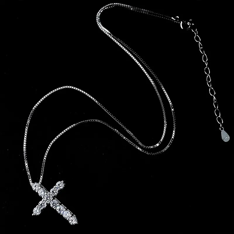 Ascending S925 Silver Necklaces Unisex-4