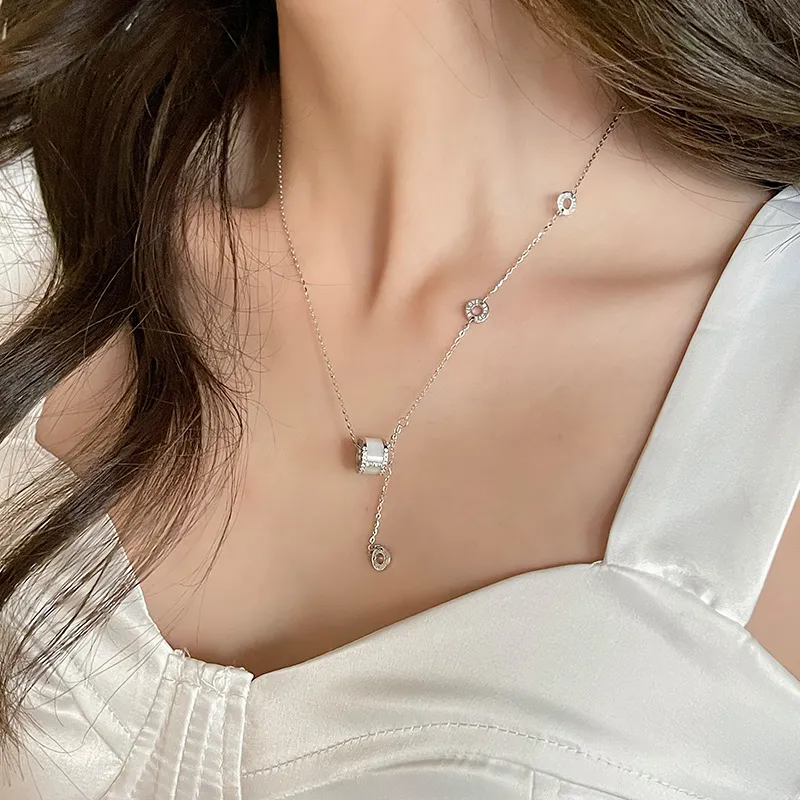 Ascending Chalcedony Necklaces Women's-2