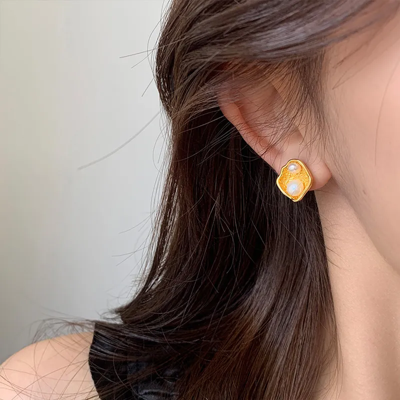 Ascending S925 Silver Stud Earrings Women's-6