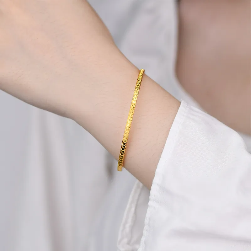 Ascending 999 Fine Silver Bangles Unisex-3