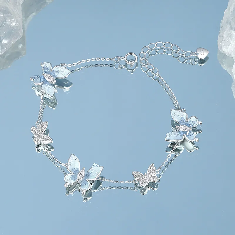 Ascending S925 Silver Necklaces Women's-6