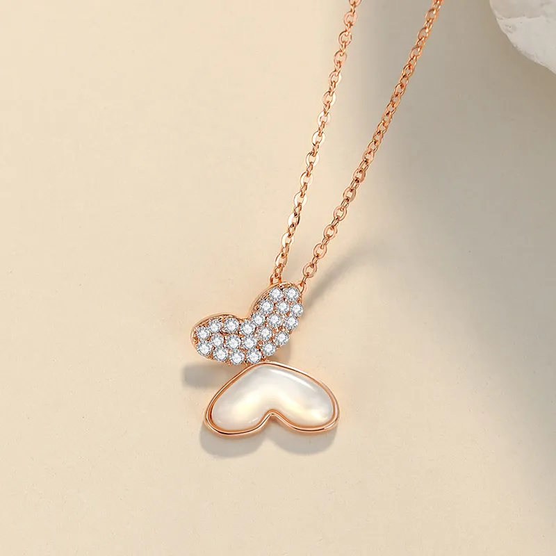Ascending S925 Silver Necklaces Women's-7