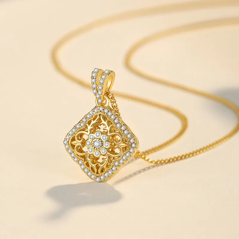 Ascending S925 Silver Necklaces Women's-7