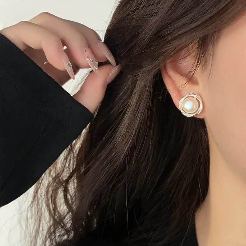Ascending 999 Fine Silver Stud Earrings Women's-13