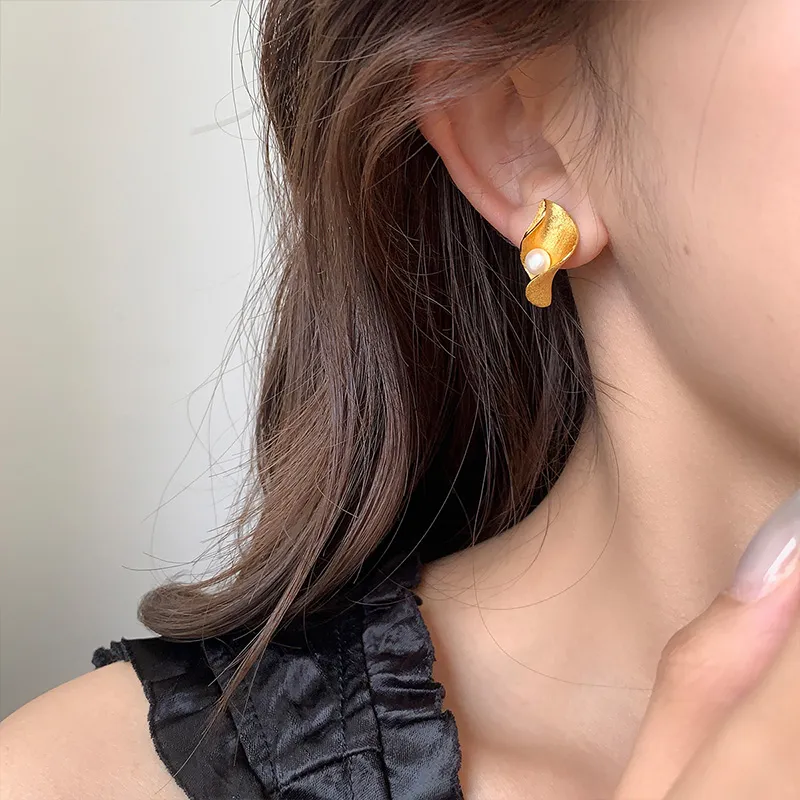 Ascending S925 Silver Stud Earrings Women's-10
