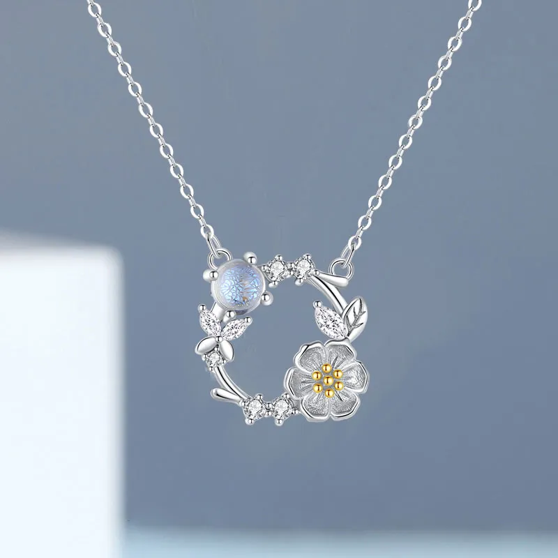 Ascending S925 Silver Necklaces Women's-2