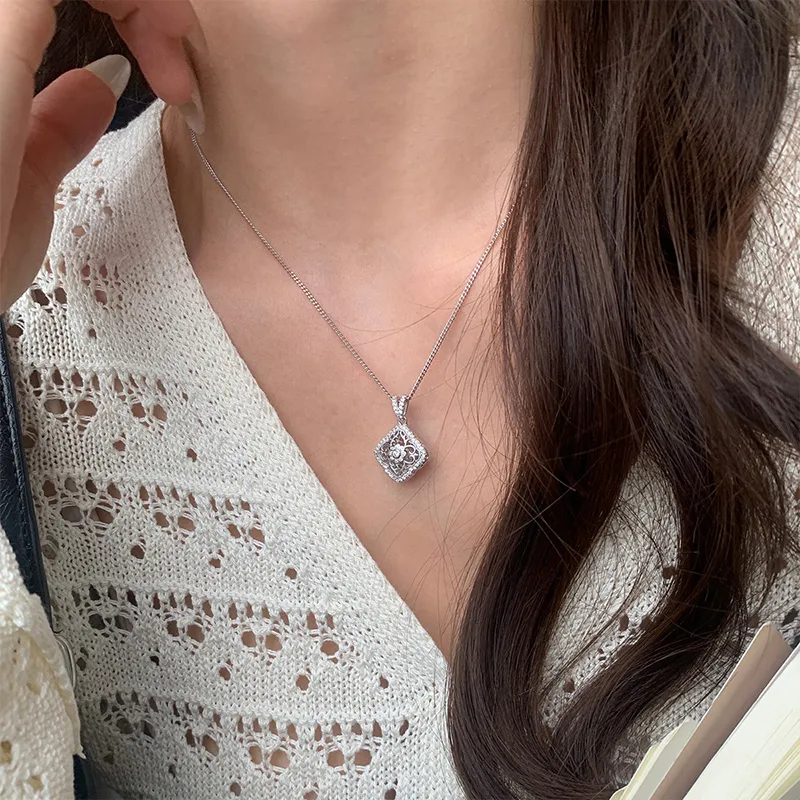 Ascending S925 Silver Necklaces Women's-3