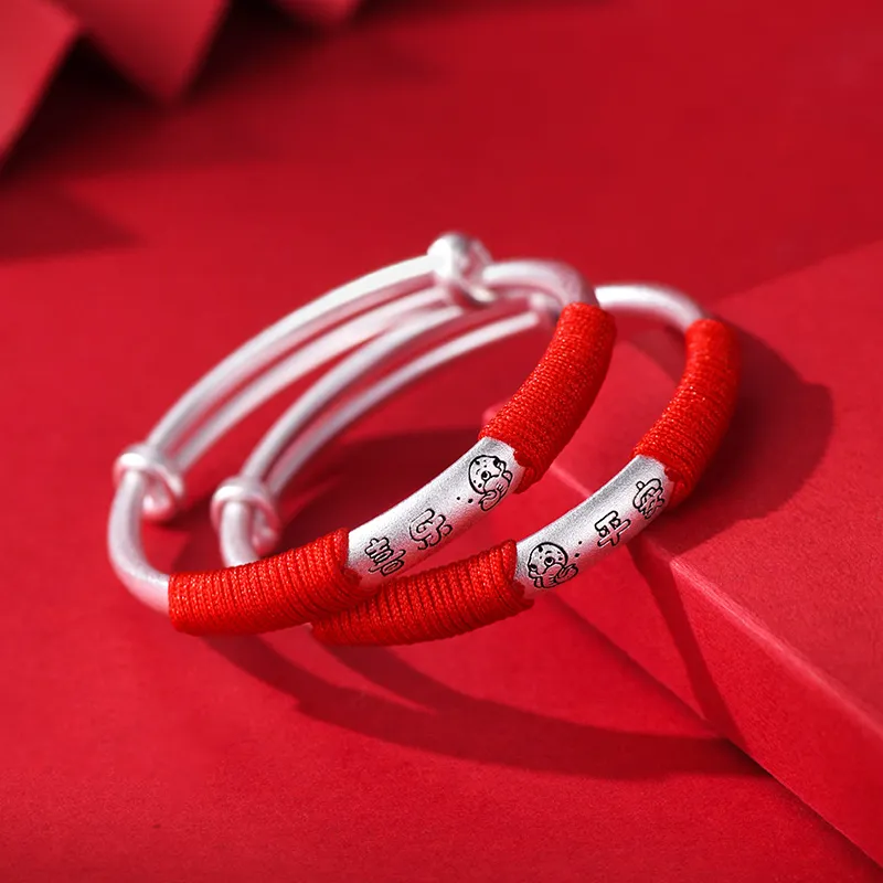 Ascending S999 Fine Silver Bangles Kids'-6