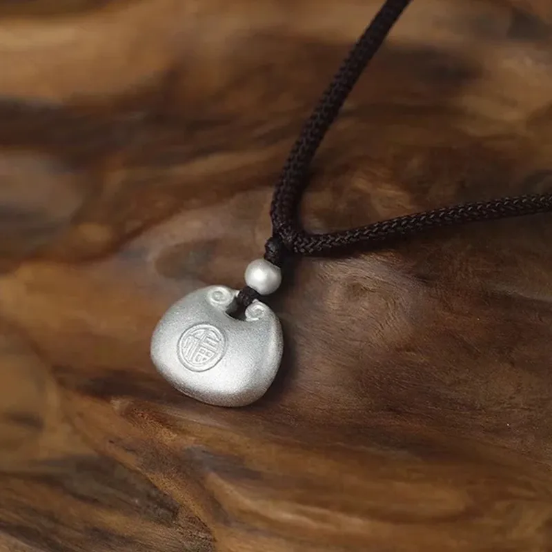 Ascending S999 Fine Silver Necklaces Women's Good Luck-6