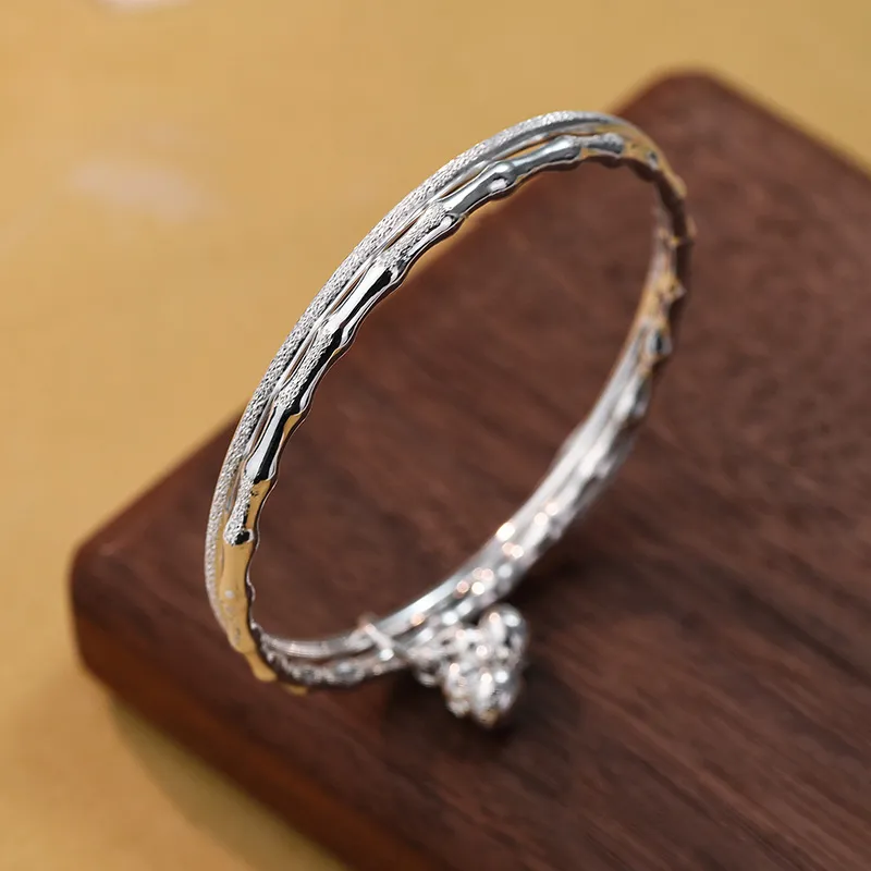 Ascending S999 Fine Silver Sterling Silver Bracelets Women's-2