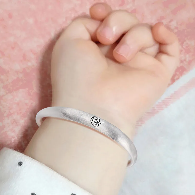 Ascending S999 Fine Silver Bangles Kids'-7