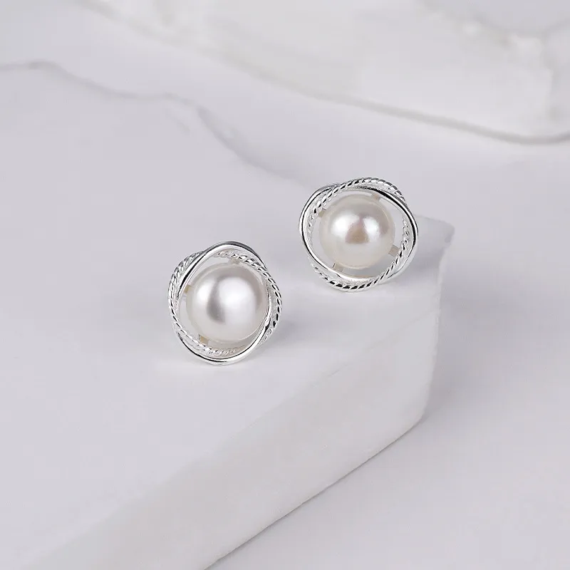 Ascending 999 Fine Silver Stud Earrings Women's-6