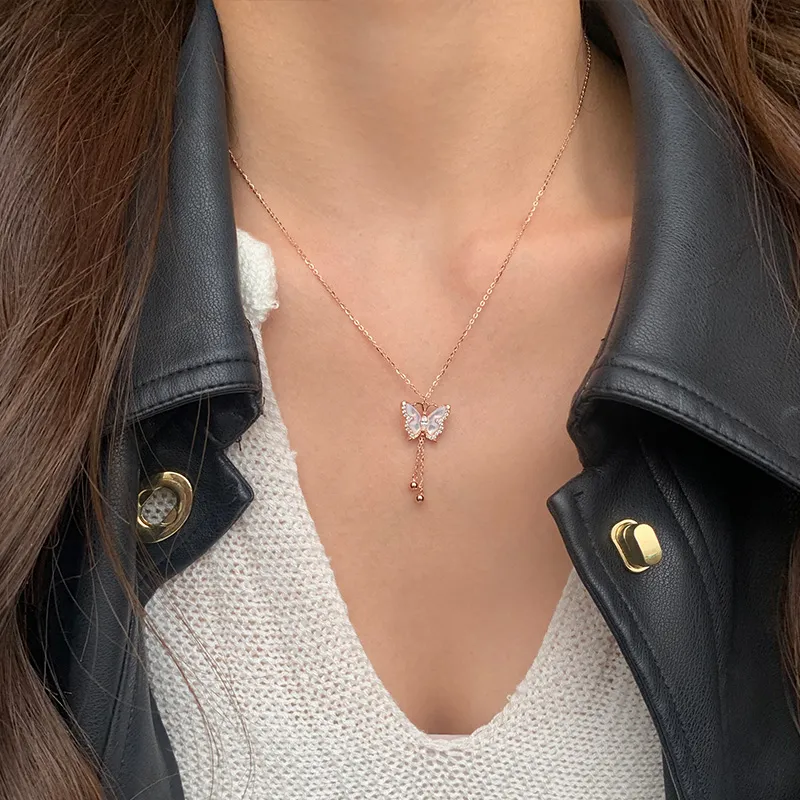 Ascending S925 Silver Necklaces Women's-9