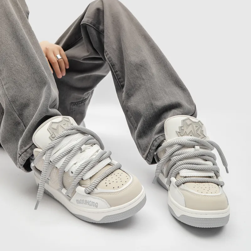 MR.PESIN Low Top Skateboard Shoes Unisex Gray-5