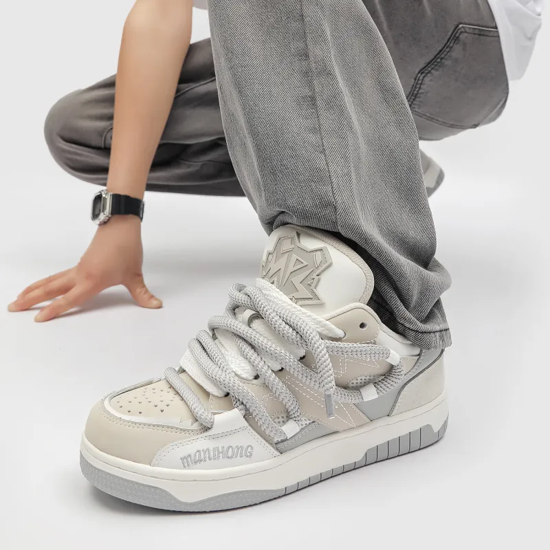 MR.PESIN Low Top Skateboard Shoes Unisex Gray-7