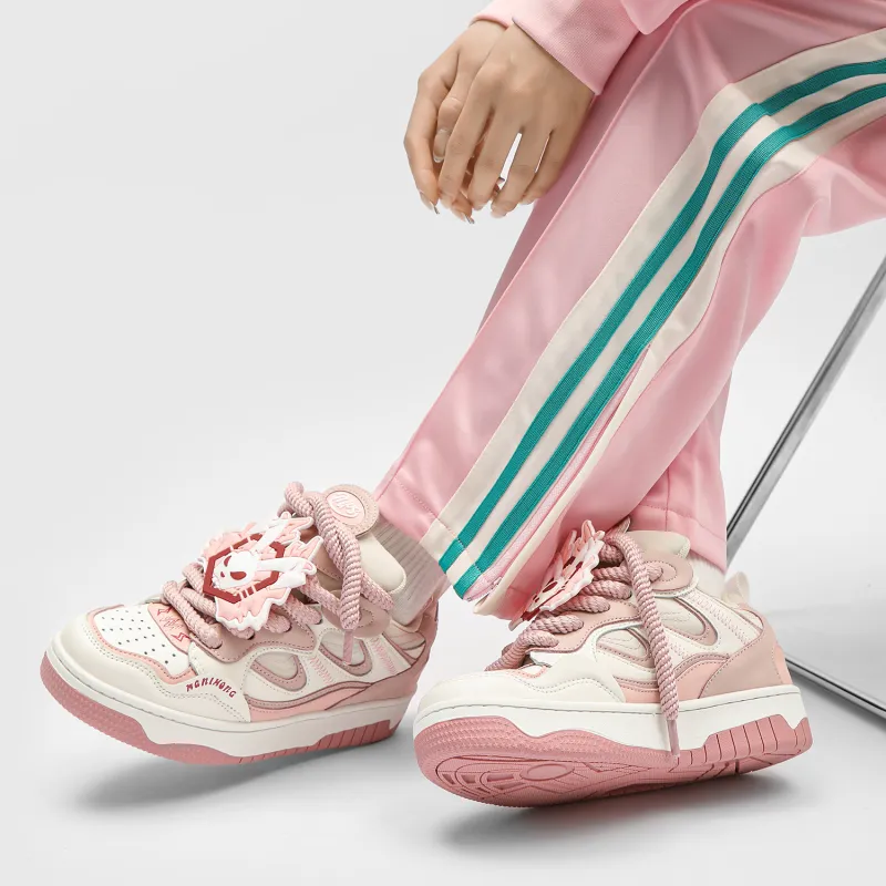 MR.PESIN Low Top Skateboard Shoes Unisex Pink-4