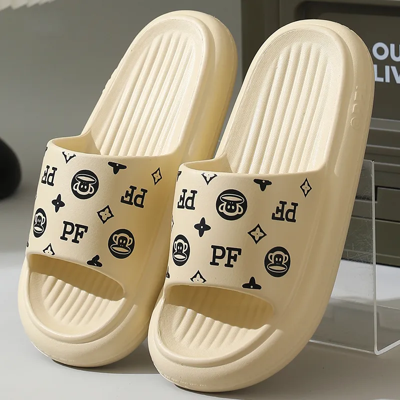 PAUL FRANK Slippers Cream Apricot/Dusty Pink/Black/White/Green/Dark Blue/Dark Gray-3
