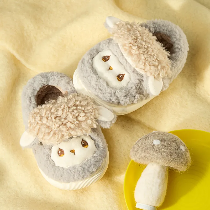Cheerful Mario Cotton Slippers Pink/Apricot/Blue-12