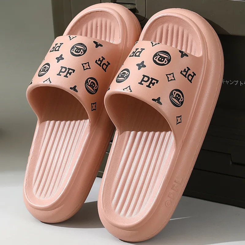 PAUL FRANK Slippers Cream Apricot/Dusty Pink/Black/White/Green/Dark Blue/Dark Gray-6