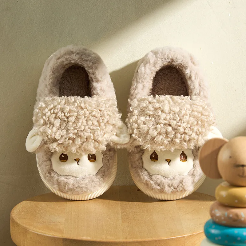 Cheerful Mario Cotton Slippers Pink/Apricot/Blue-7