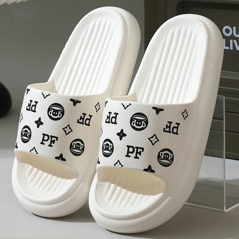 PAUL FRANK Slippers Cream Apricot/Dusty Pink/Black/White/Green/Dark Blue/Dark Gray-16