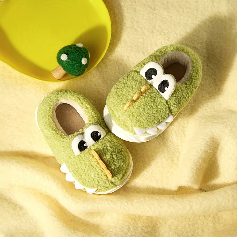 Cheerful Mario Cotton Slippers Navy Blue/Green-6