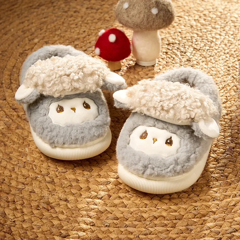 Cheerful Mario Cotton Slippers Pink/Apricot/Blue-13