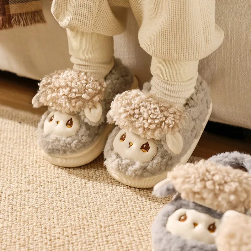 Cheerful Mario Cotton Slippers Pink/Apricot/Blue-14