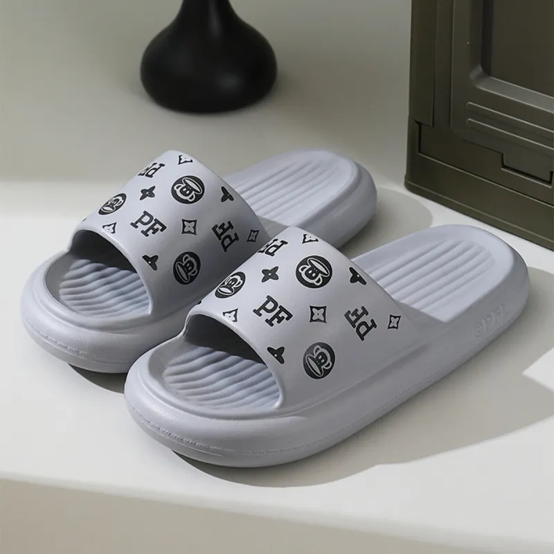 PAUL FRANK Slippers Cream Apricot/Dusty Pink/Black/White/Green/Dark Blue/Dark Gray-30