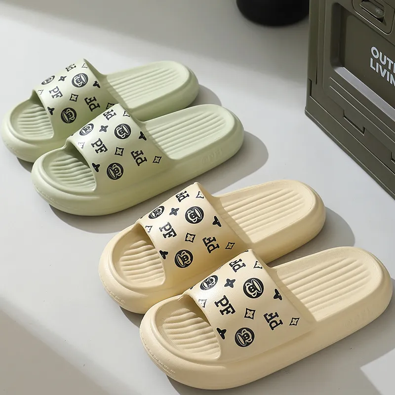 PAUL FRANK Slippers Cream Apricot/Dusty Pink/Black/White/Green/Dark Blue/Dark Gray-23