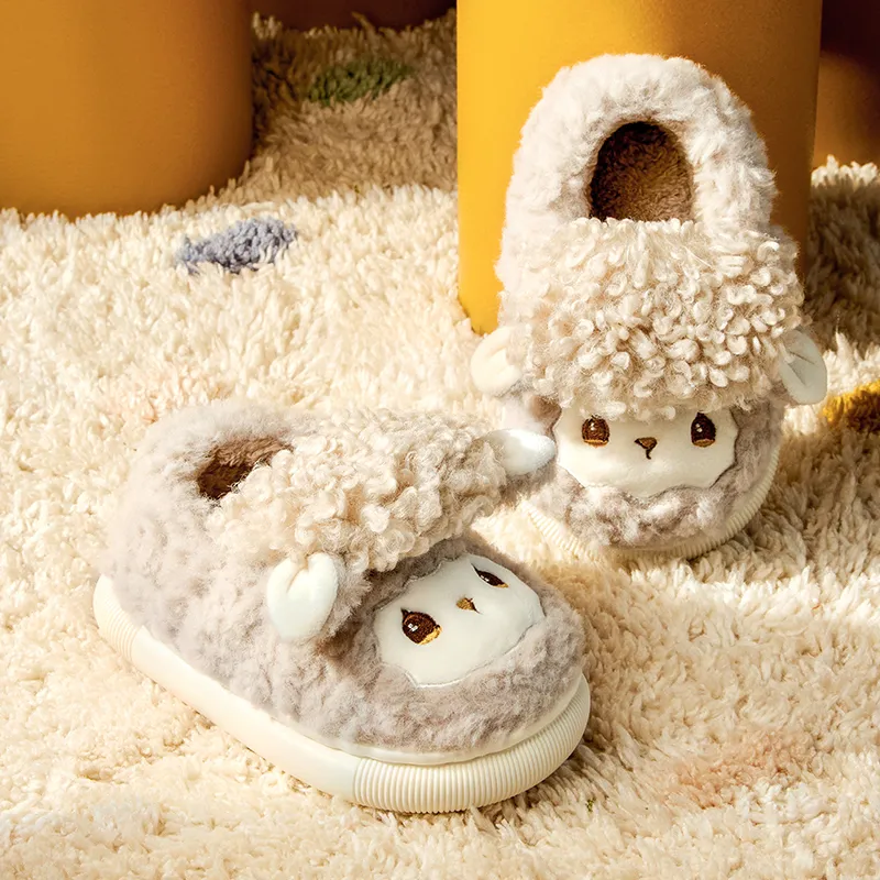 Cheerful Mario Cotton Slippers Pink/Apricot/Blue-8